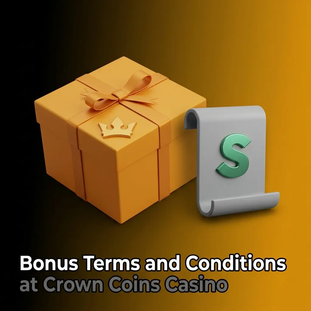 Crown Coins Casino bonus terms and conditions overview for sweepstakes social casino promotions and Sweeps Coins redemption rules