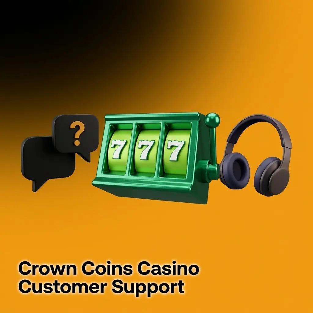 Crown Coins Casino customer support channels including live chat, email, and help center options