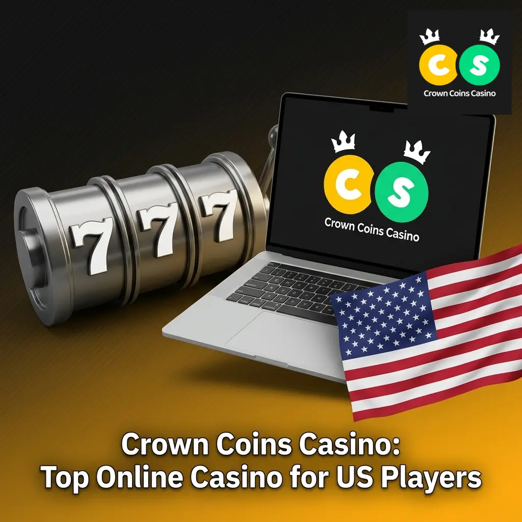 Crown Coins Casino lobby featuring 500+ games for US players with free welcome bonus of 100000 Crown Coins and 2 Sweeps Coins